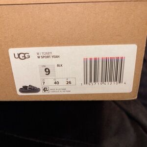UGG Black Sport Yeah Sandals